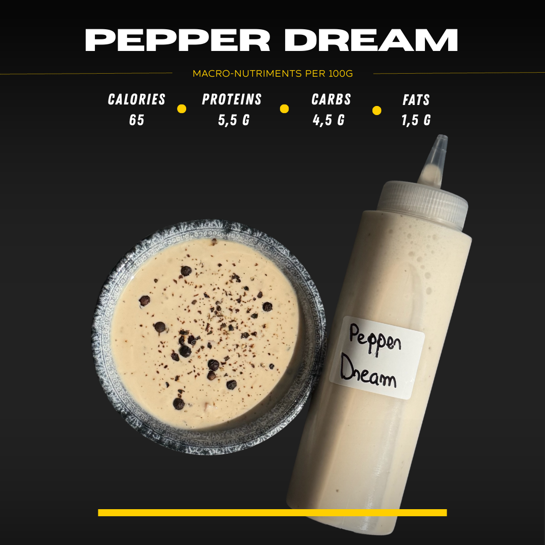 Pepper Dream high-protein sauce with its macros